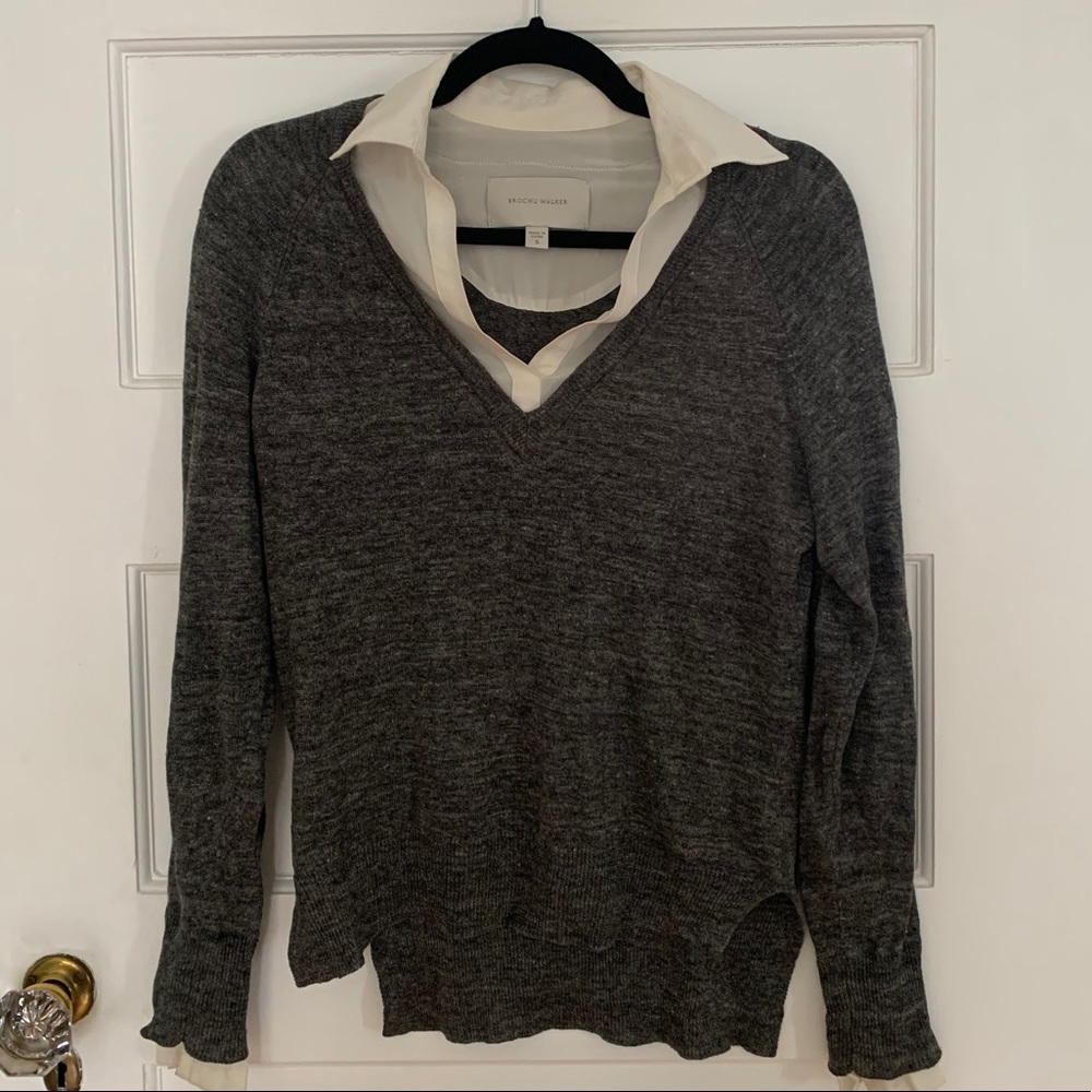 Brochu Walker Collared Sweater
